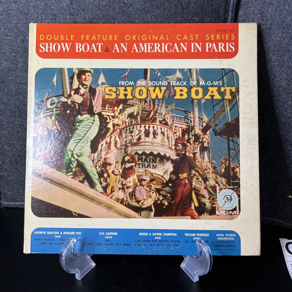 Show Boat/An American In Paris Double Feature Original Cast Vinyl LP Record